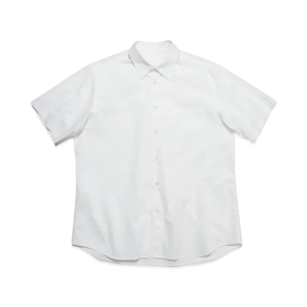 SOPHNET. Highcount Twill Regular Fit S/S Shirt "White"