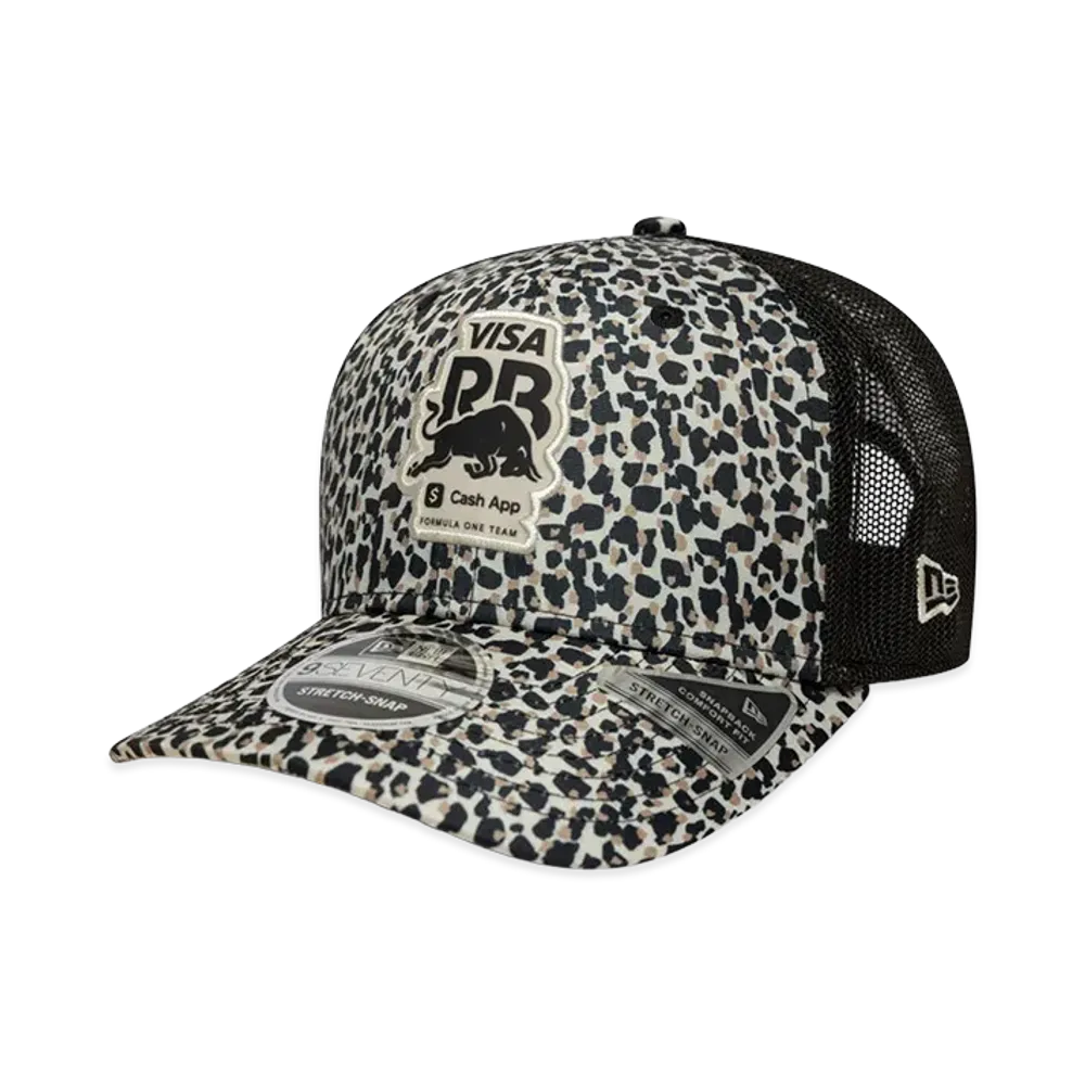 NEW ERA 9Seventy Stretch-snap Trucker Visa Cash App Racing Bulls F1 Team "Leopard Stone"