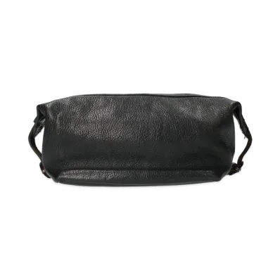 Chrome Hearts Shaving Leather Hand Bag "Black"