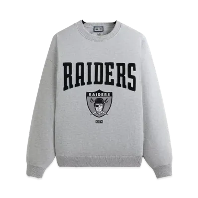 Kith & '47 For The NFL: Raiders Nelson Crewneck "Light Heather Grey"