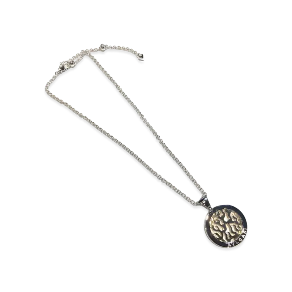 BVLGARI Tondo Fire Necklace "White Gold"