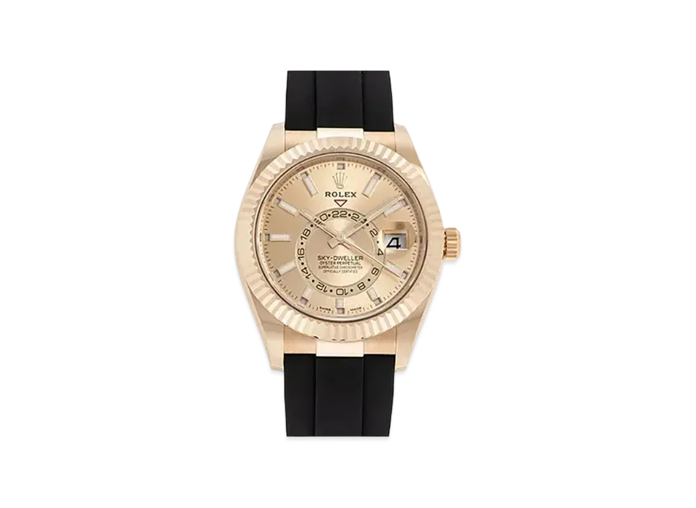 ROLEX Sky-Dweller Champagne Gold Dial 326235