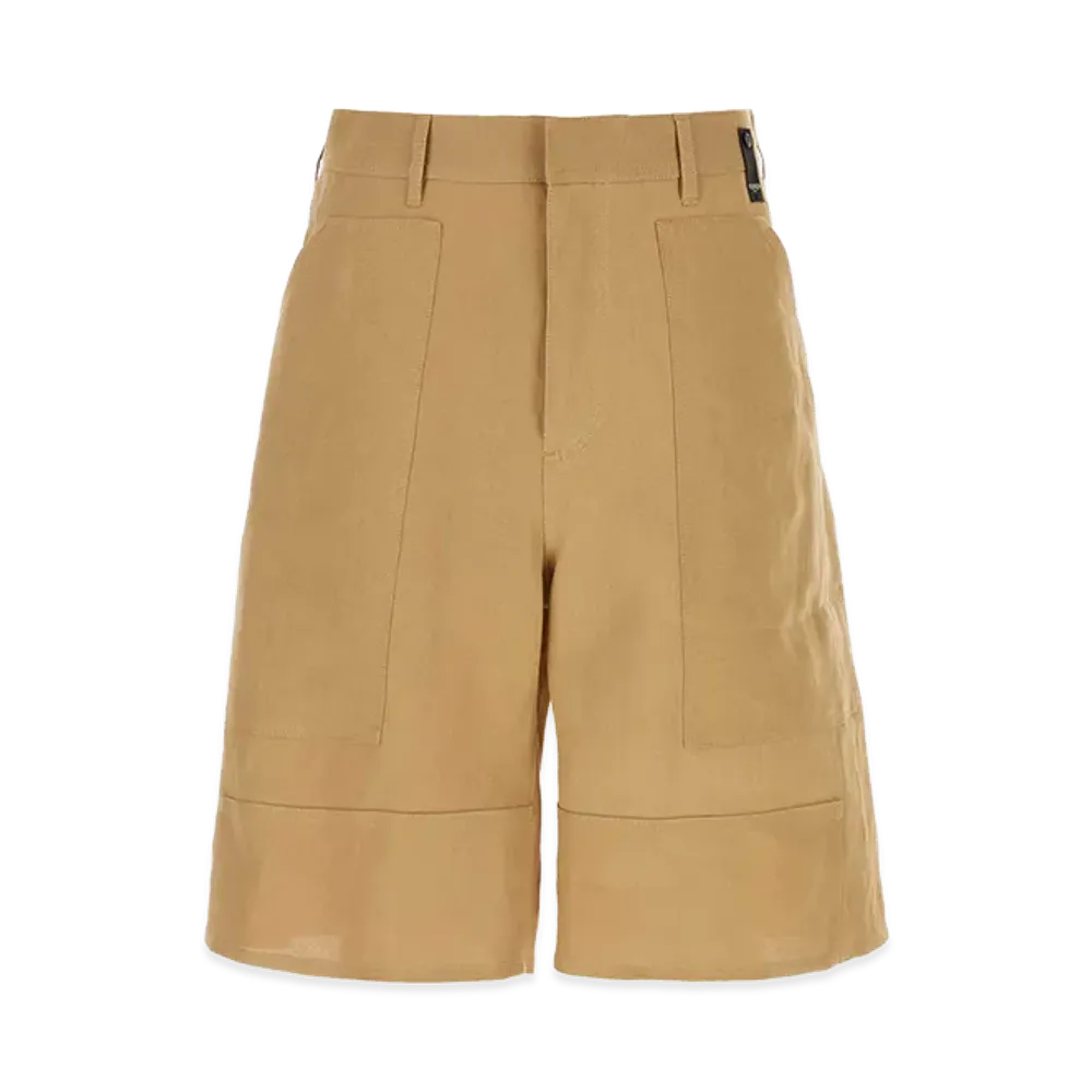 FENDI Paper Bermuda Shorts "Camel"