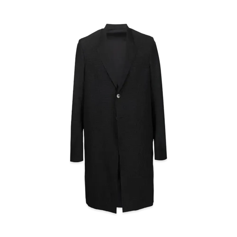 RICK OWENS Textured Single Coat "Black"