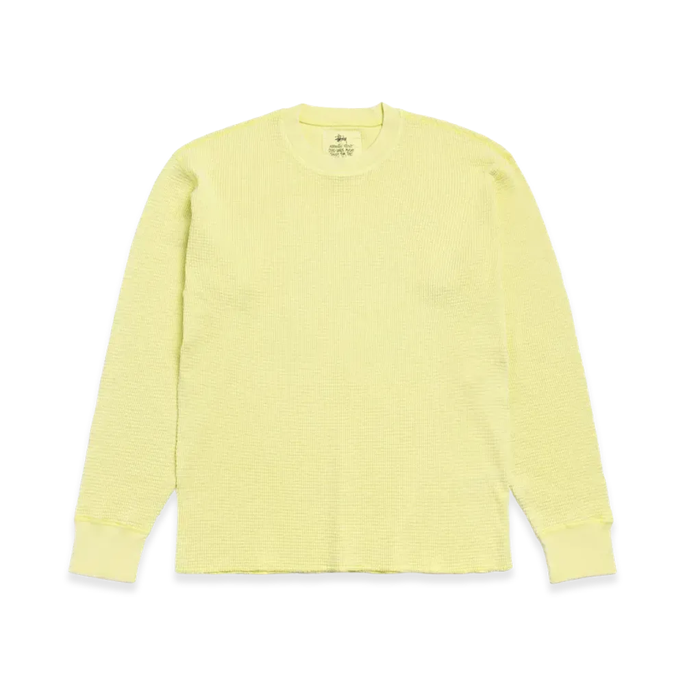 Stussy Pigment Dyed LS Thermal "Lime"