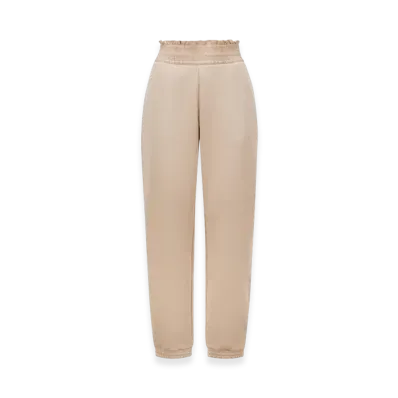 MONCLER Embroidered Logo Cotton Track Pants "Beige"