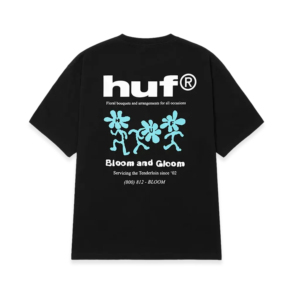 HUF Bloom & Gloom Tee "Black"