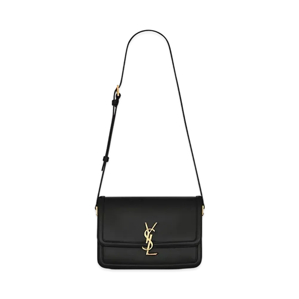 Saint Laurent Solferino Medium Satchel In Box Saint Laurent Leather "Dark Green"