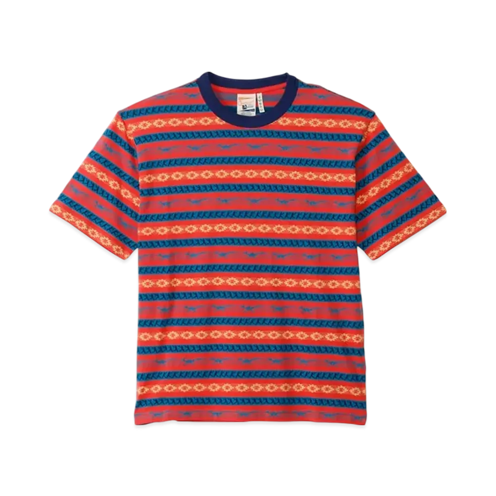 Champion Short Sleeve Sweatshirt "Navy/Orange"