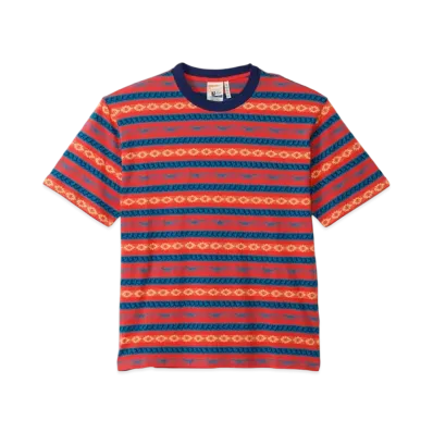 Champion Short Sleeve Sweatshirt "Navy/Orange"