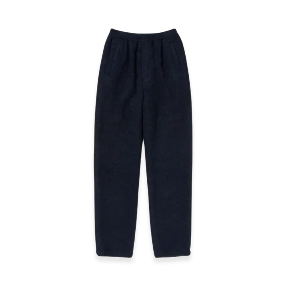 AURALEE Alpaca Wool Leno Cloth Easy Pants "Dark Navy"