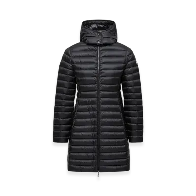 MONCLER Igelong Hooded Long Down Jacket "Black"