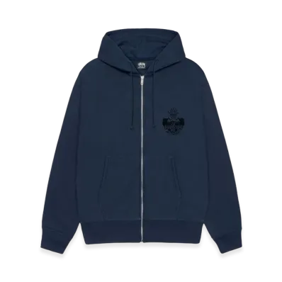 Stussy Built To Last Zip Hoodie "Navy"