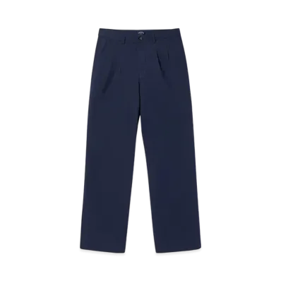 Noah Double-Pleat Cotton Pant "Navy"