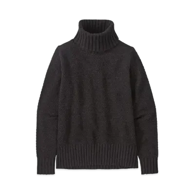 Patagonia Women's Recycled Cashmere Turtleneck "Black"