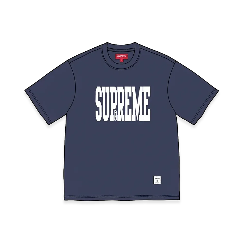 Supreme Stretch Appliqué S/S Top "Navy"