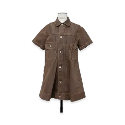 sacai Denim Dress "Brown"
