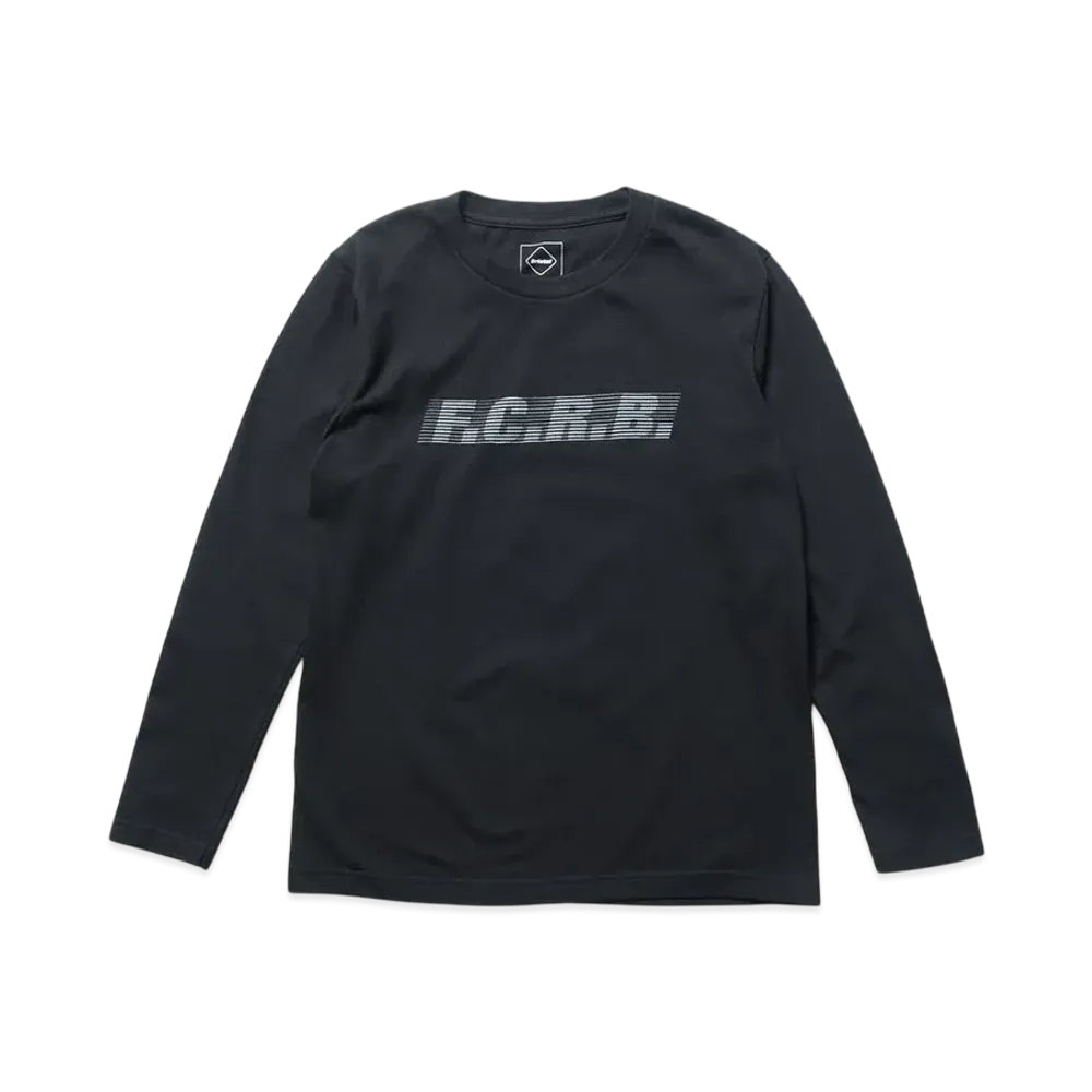 F.C.Real Bristol for Kids Effect Line Logo L/S Tee "Black"