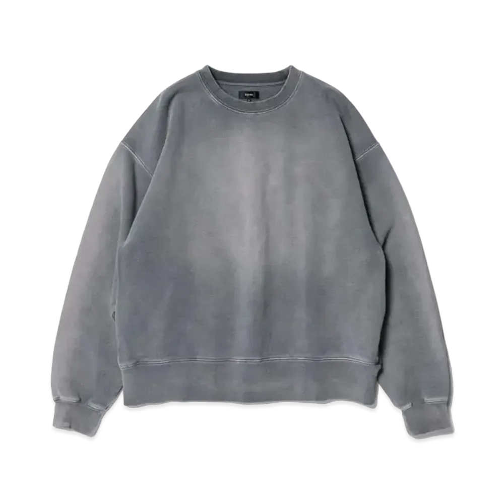 BEAMS Fade Sweat Crew Neck "Black"