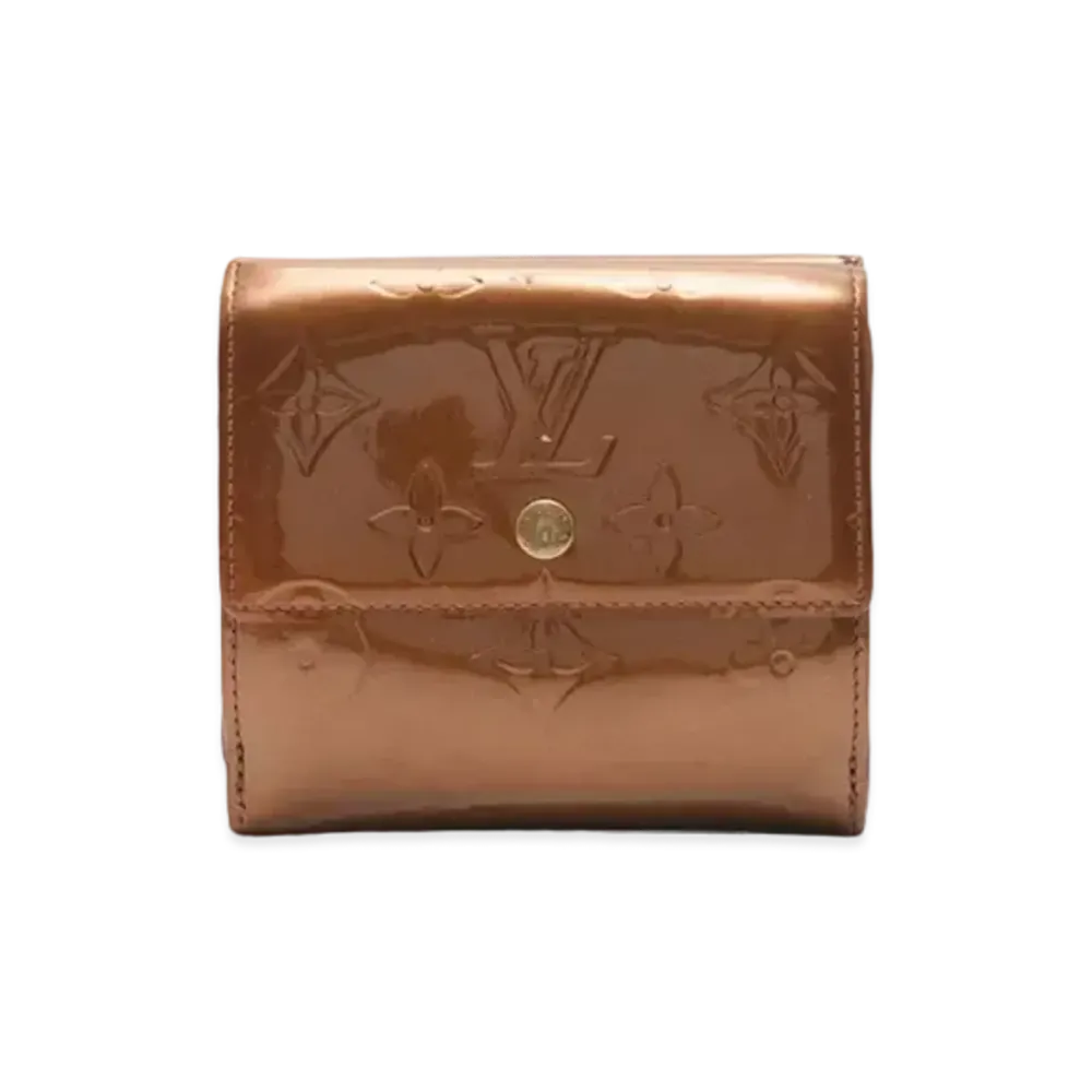 Louis Vuitton Monogram Vernis Portemonnaie Bie Cartescredit "Bronze"