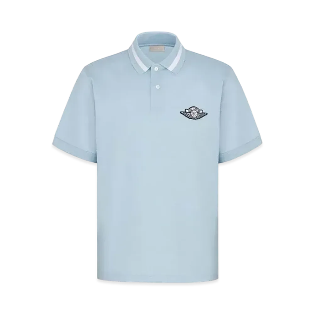 Dior x Air jordan Wings Polo Shirt "Blue"