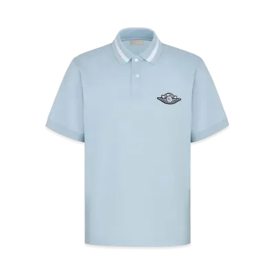 Dior x Air jordan Wings Polo Shirt "Blue"