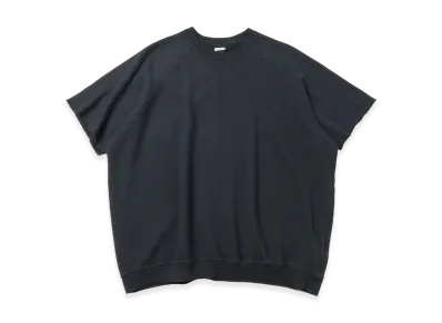 A.PRESSE Vintage Light Weight S/S Sweatshirt "Black"