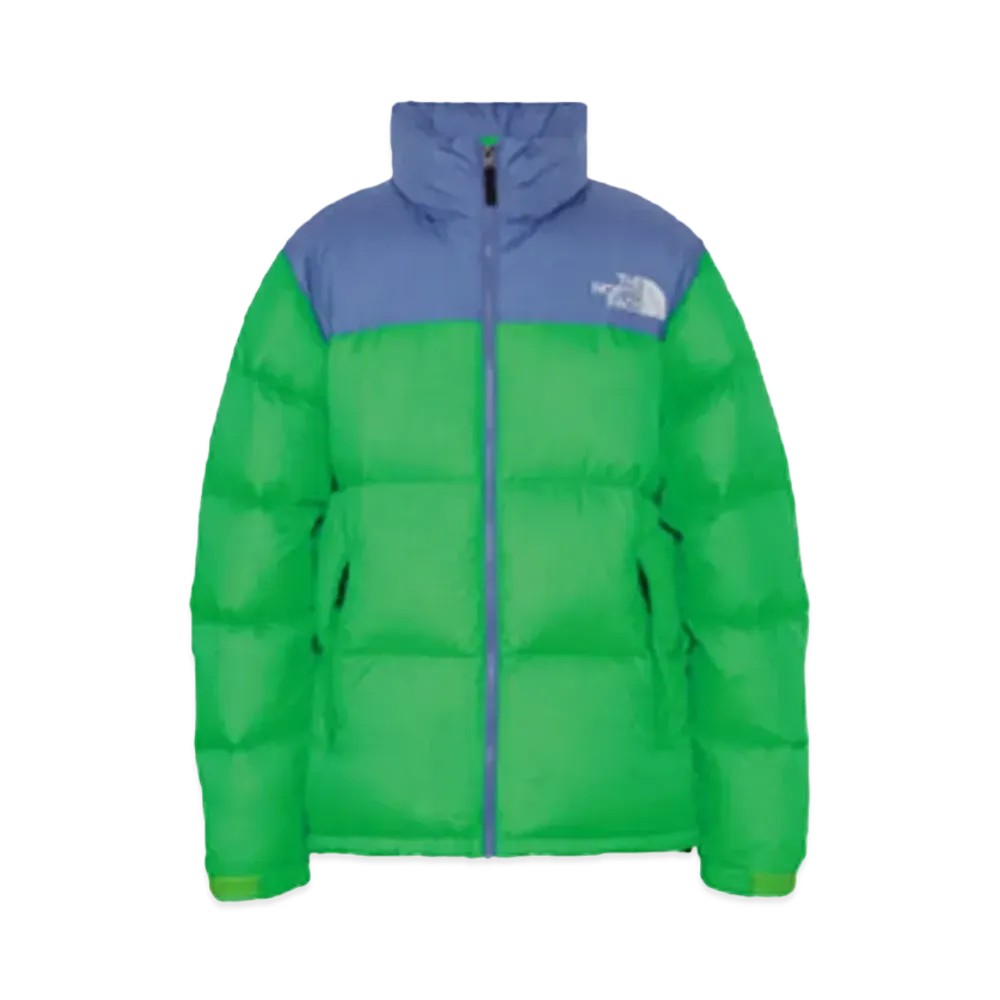 The North Face Nuptse Jacket "Optic Blue/Chlorophyll Green"