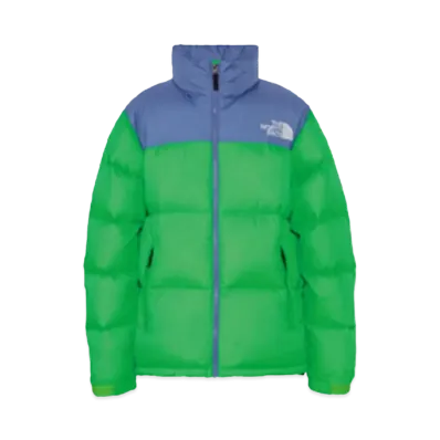 The North Face Nuptse Jacket "Optic Blue/Chlorophyll Green"