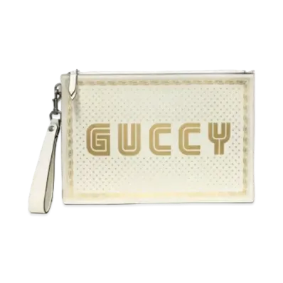 GUCCI × SEGA Collaboration Clutch Bag "White"