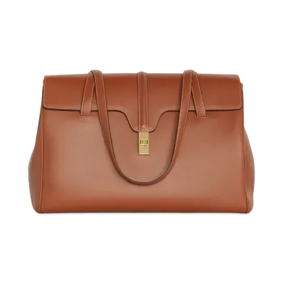 CELINE Medium Soft 16 Bag Tote "Brown"