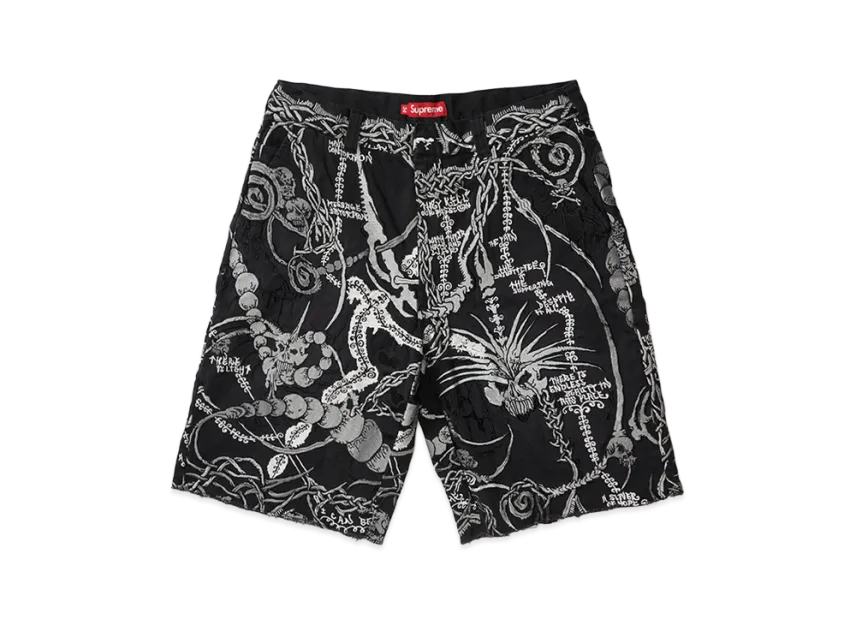 Supreme Wombat Embroidered Work Short Supreme Wombat Embroidered Work Short