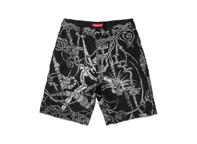 Supreme Wombat Embroidered Work Short "Black"