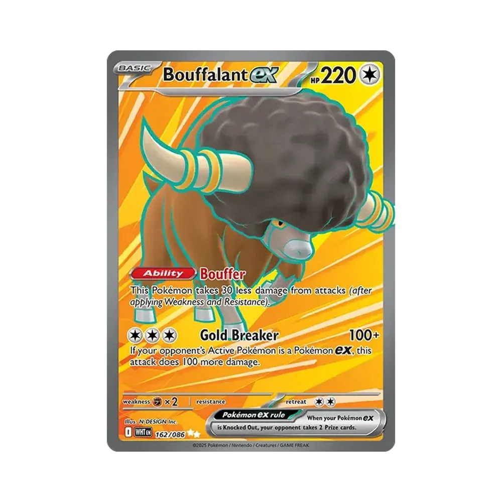 バッフロンex UR [WHT EN 162/170]【英語版】(スカーレット&バイオレット「ホワイトフレア」)