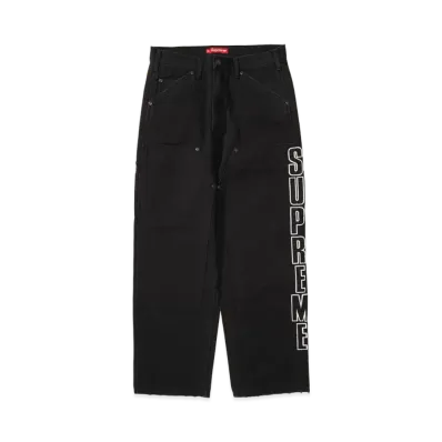 Supreme Reflective Double Knee Pant "Black"
