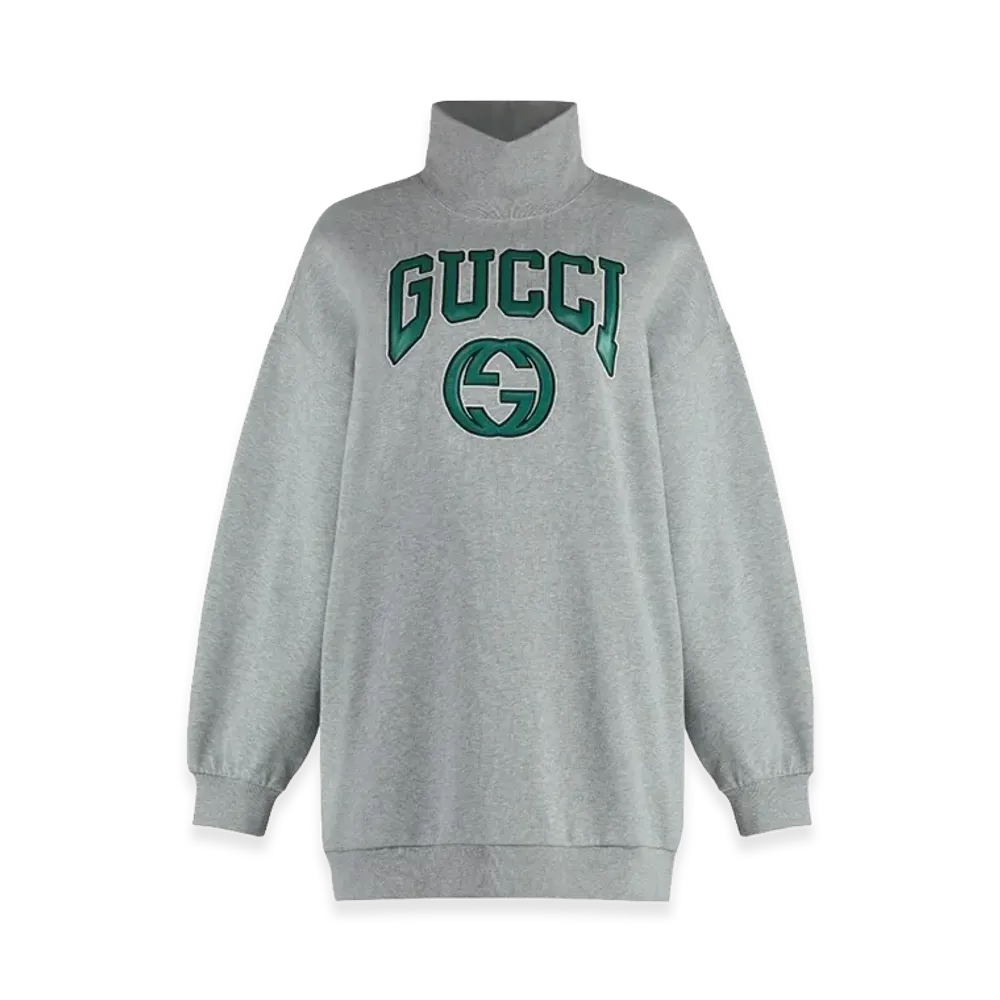 GUCCI Women's Sweatshirt with Embroidery "Gray"