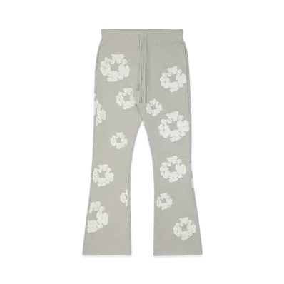 READYMADE x Denim Tears Cotton Wreath Sweat Pants "Grey/White"