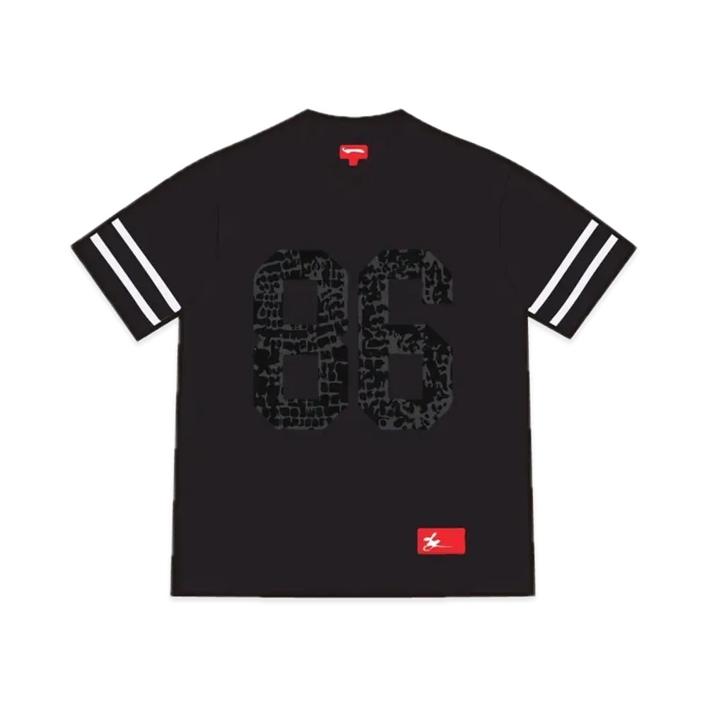 Supreme Faux Croc Football Jersey "Black"