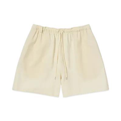 AURALEE Wool Kid Mohair Hop Sack Shorts "Ivory White"