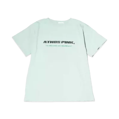 atmos pink Front Logo Big T "Mint"