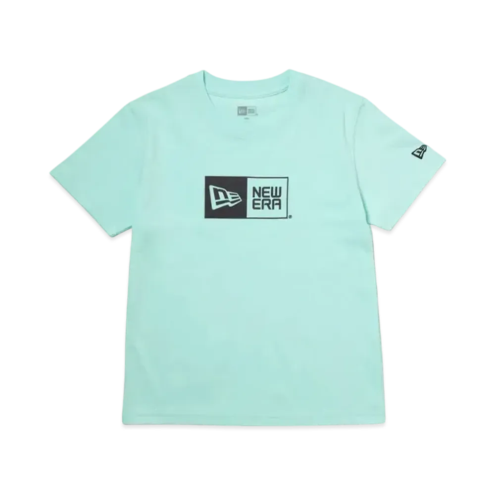 NEW ERA Youth Short Sleeve Cotton T-Shirt Box Logo "Celesto Blue"