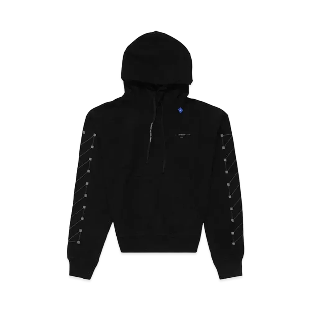 OFF-WHITE Diag Backbone Hoodie "Black"