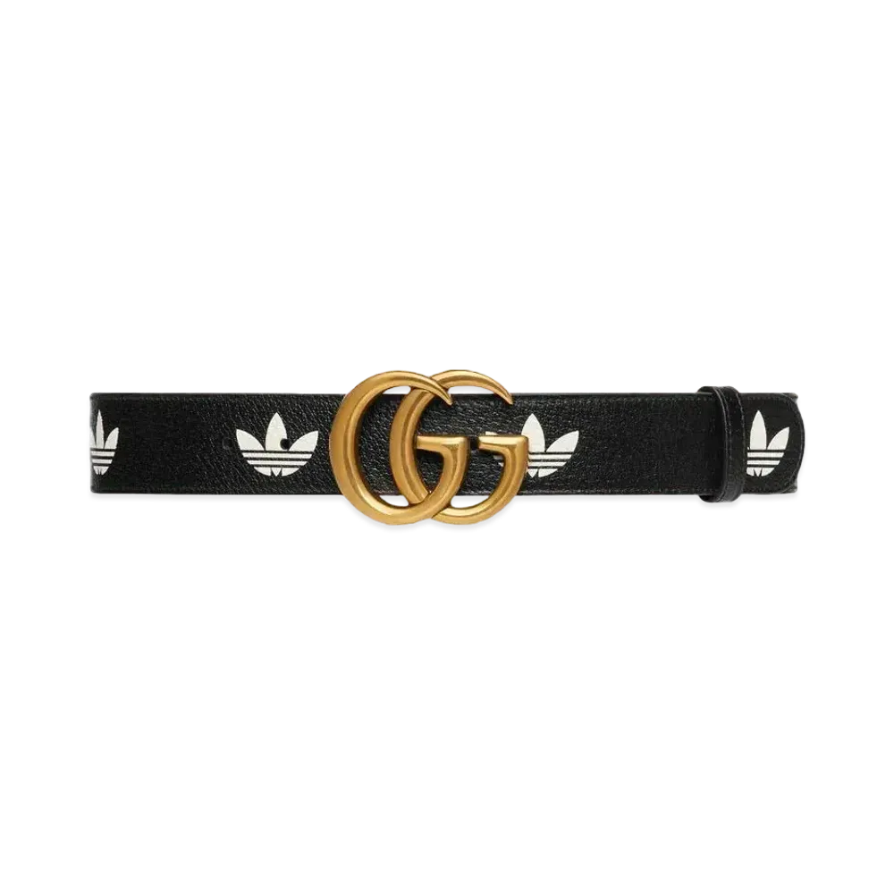 adidas x GUCCI GG Marmont Belt "Black/White"