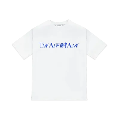 TRAPSTAR Script Print Tee "White/Blue"