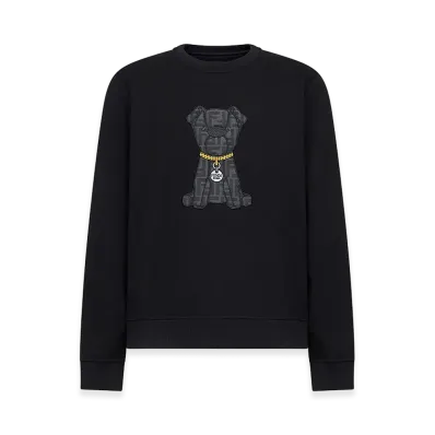 FENDI Cotton Crew Neck Sweatshirt "Black"