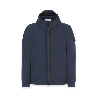 Stone Island 40427 Light Soft Shell Hooded Blouson - 22SS "Navy Blue"