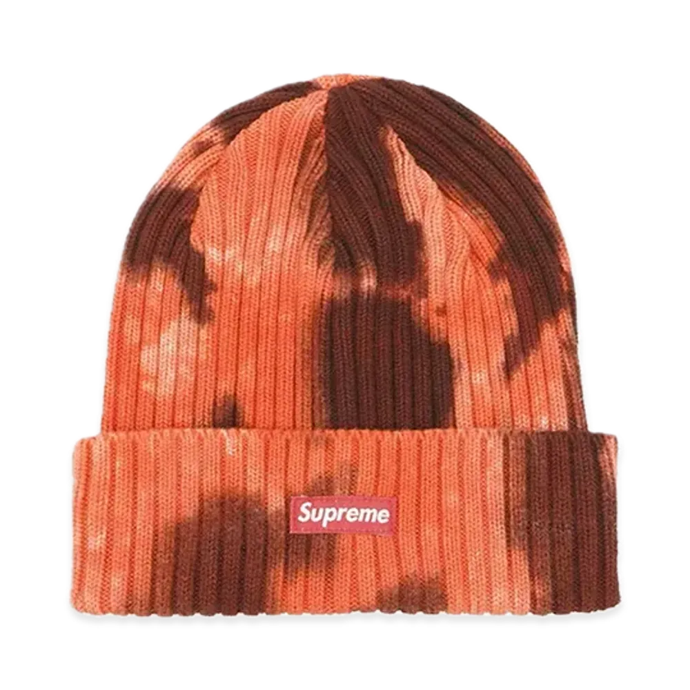Supreme Overdyed Beanie "Splatter Red" (24SS)