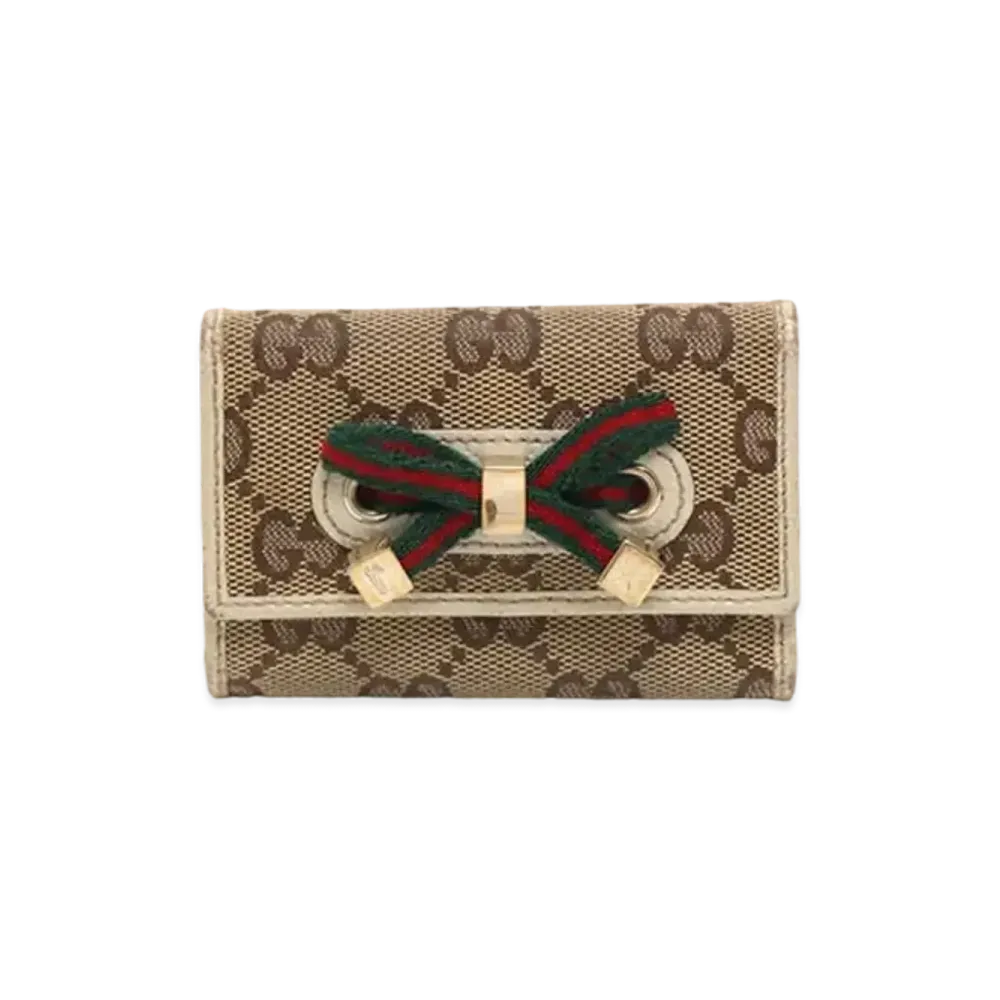 GUCCI GG Canvas Princy 6 Key Case "Ivory"
