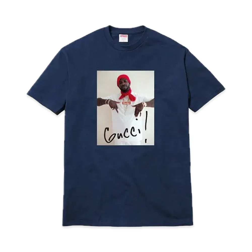 Supreme Gucci Mane Tee "Navy"