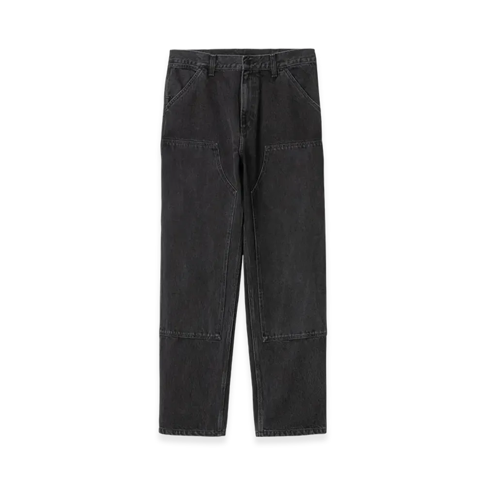 Carhartt WIP Double Knee Pant "Black (stone washed)"